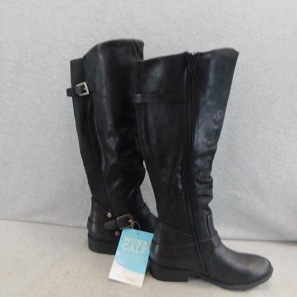 BareTraps Black Yanessa Women Tall Slouch Riding Boots Womens Size 6 Wider Calf - Picture 6 of 13